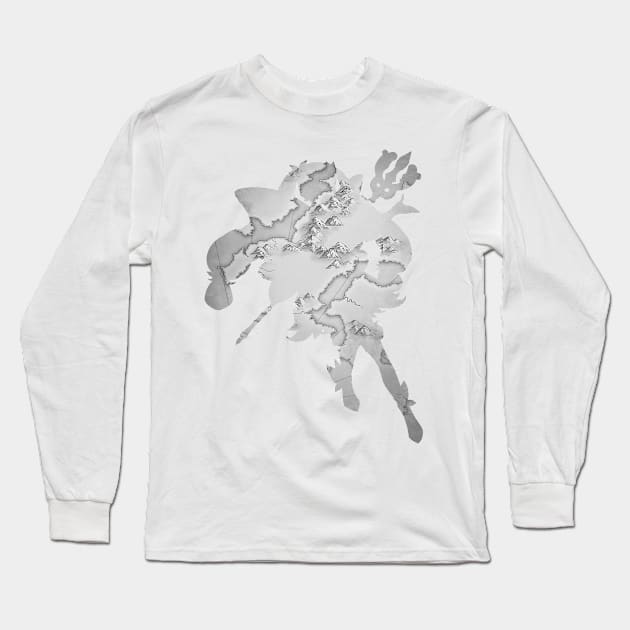 Resplendent Elise: Budding Flower Long Sleeve T-Shirt by Raven's Secret Shop